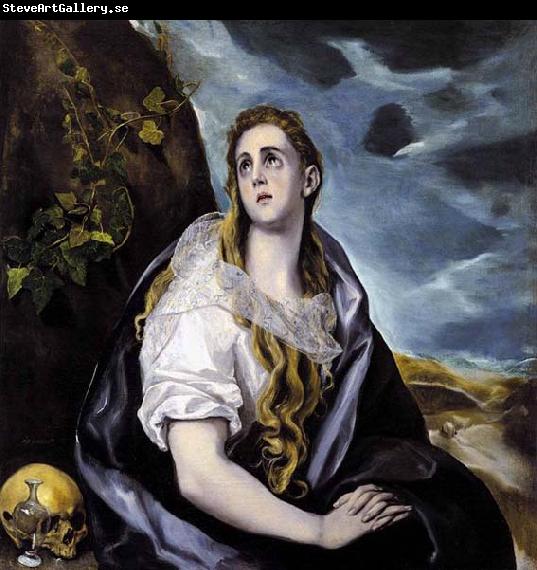 GRECO, El Mary Magdalen in Penitence